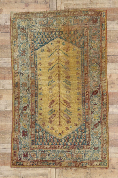 4 x 7 Antique Turkish Oushak Rug 73610