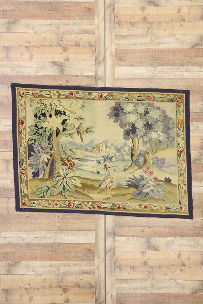 5 x 6 Antique English Needlepoint Tapestry 73620