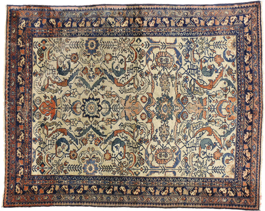 5 x 6 Antique Persian Lilihan Rug 73623