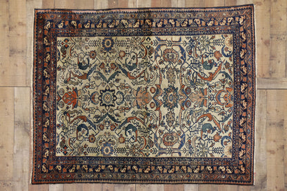 5 x 6 Antique Persian Lilihan Rug 73623