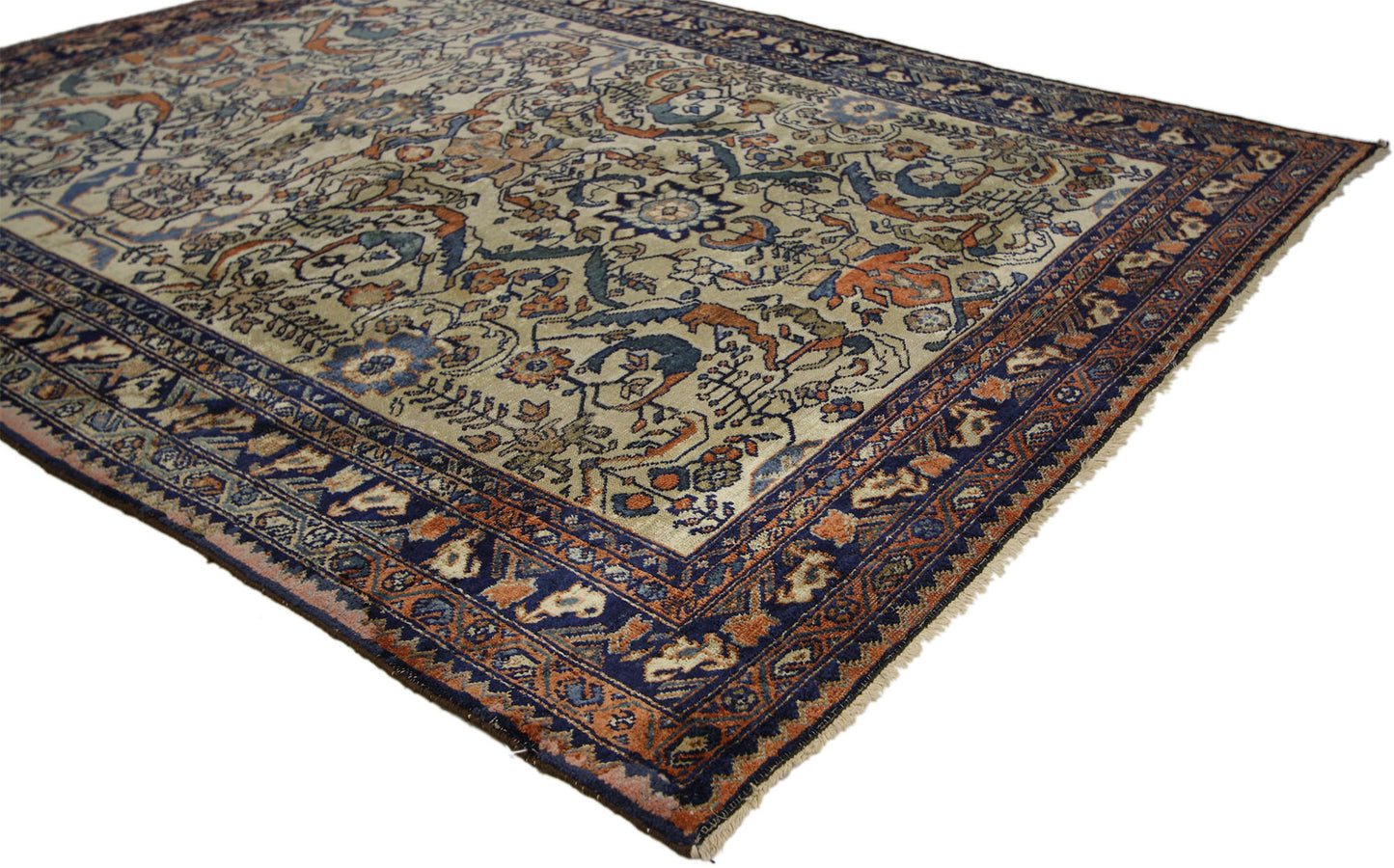 5 x 6 Antique Persian Lilihan Rug 73623
