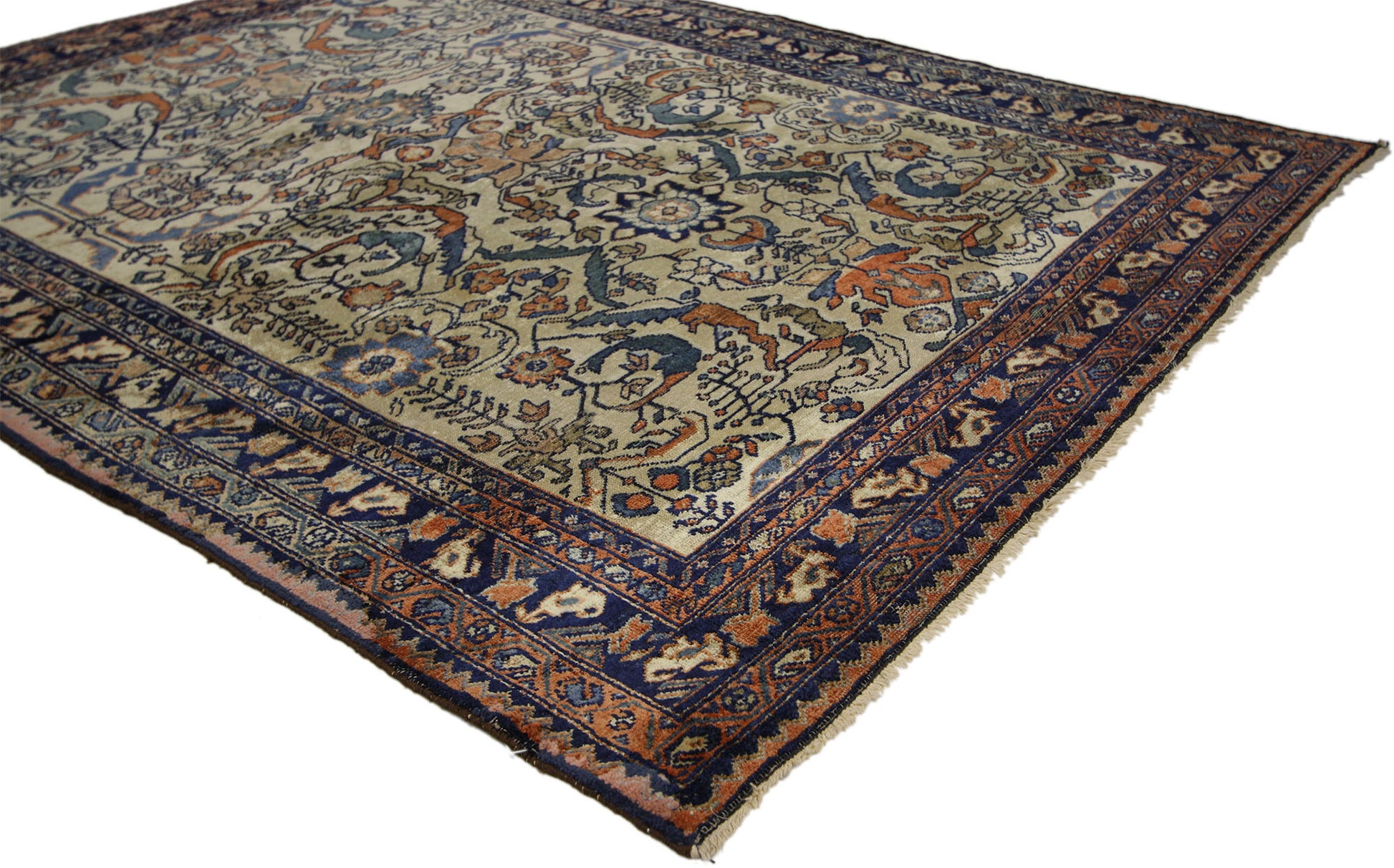 5 x 6 Antique Persian Lilihan Rug 73623
