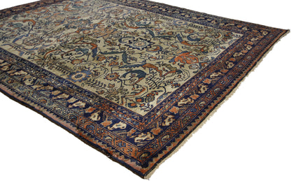 5 x 6 Antique Persian Lilihan Rug 73623
