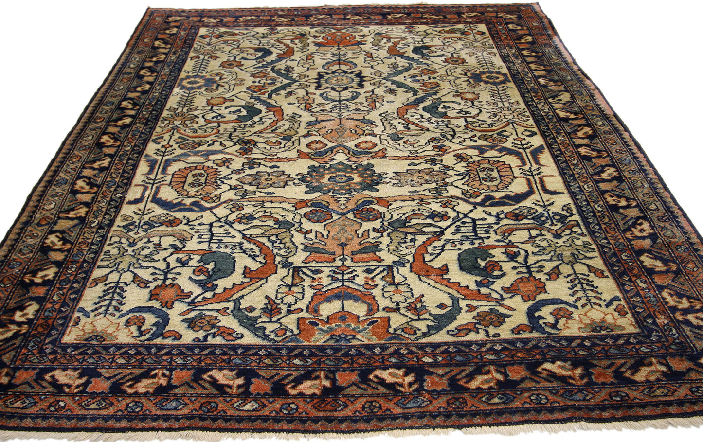 5 x 6 Antique Persian Lilihan Rug 73623