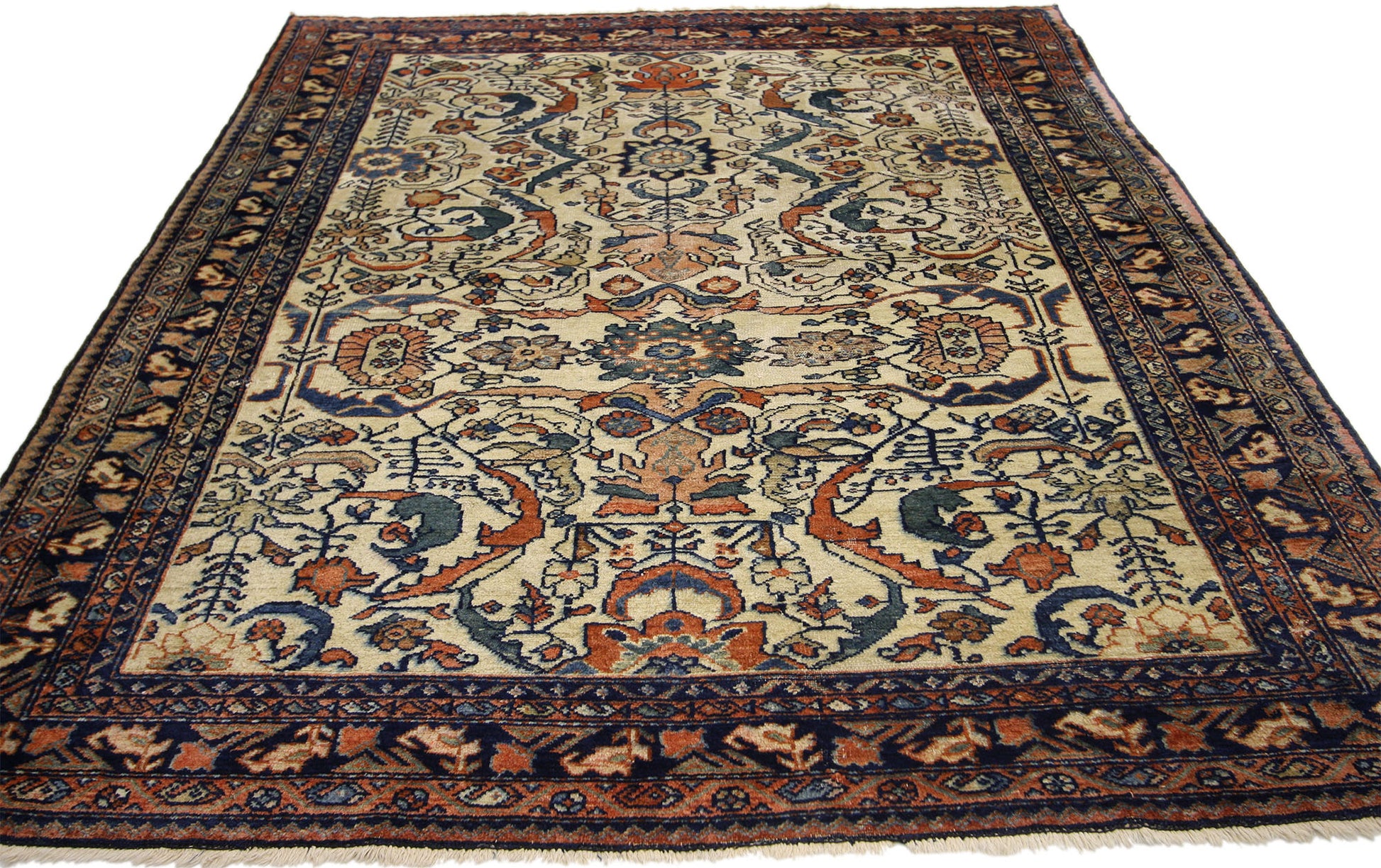 5 x 6 Antique Persian Lilihan Rug 73623