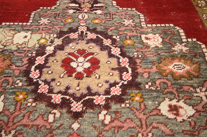 4 x 11 Vintage Turkish Oushak Runner 73636
