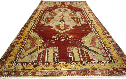 5 x 10 Vintage Turkish Oushak Rug 73637