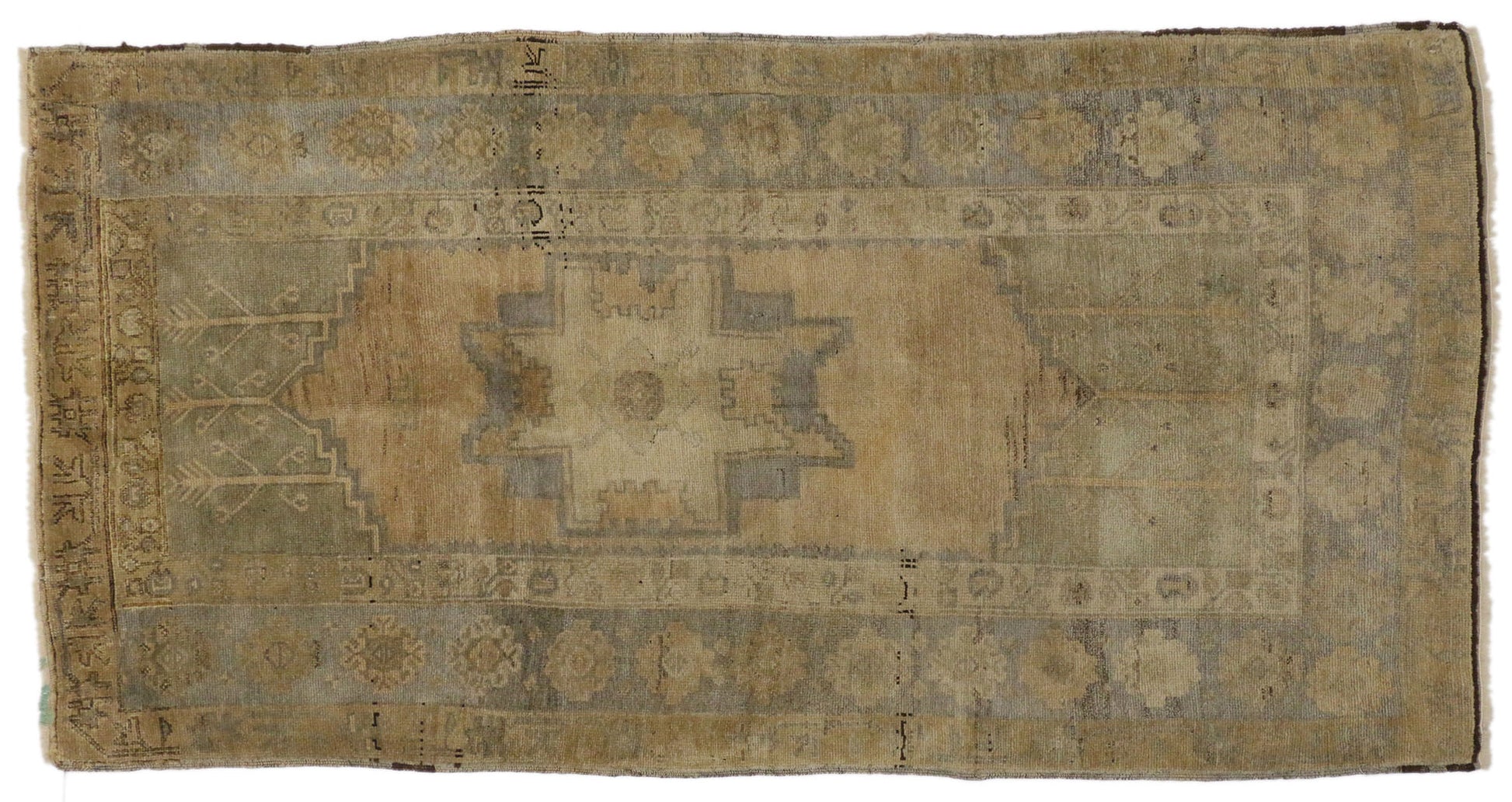 4 x 7 Vintage Turkish Oushak Rug 73638