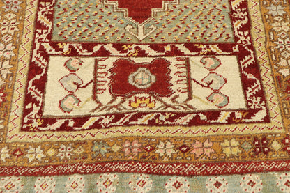 3 x 6 Vintage Turkish Oushak Rug 73644