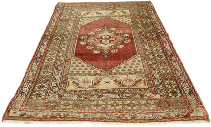 3 x 5 Vintage Turkish Oushak Rug 73645
