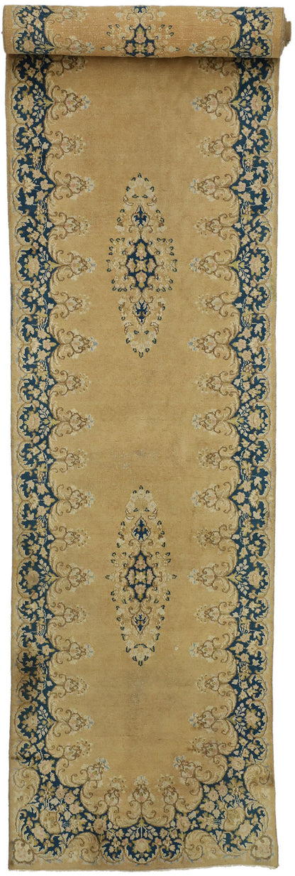 3 x 17 Antique Persian Kerman Rug 73660