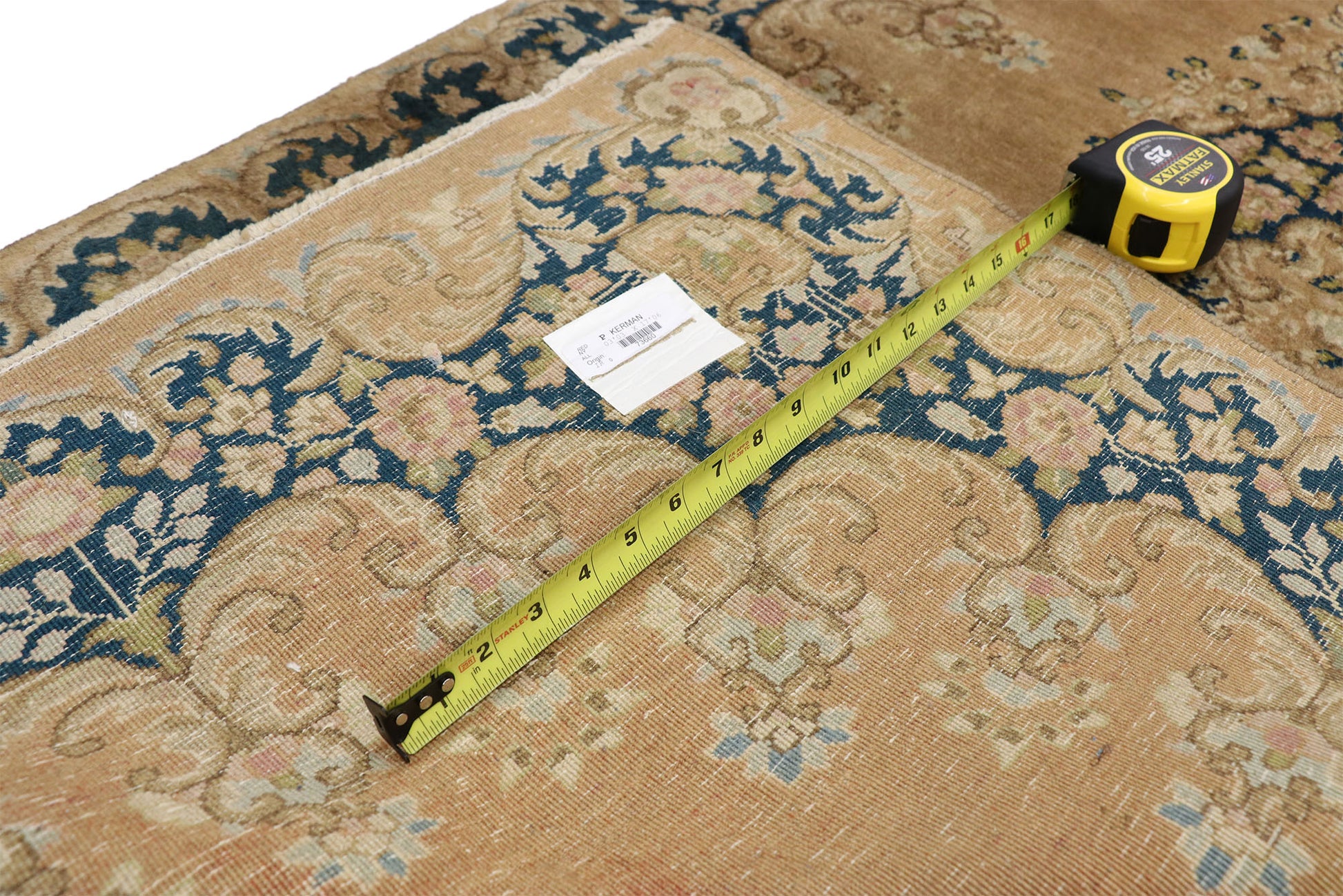 3 x 17 Antique Persian Kerman Rug 73660