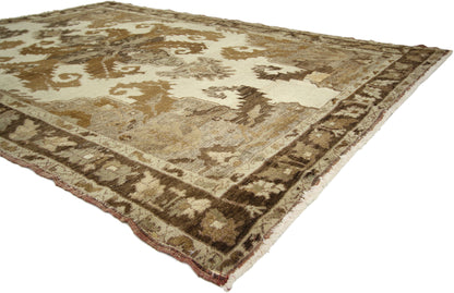 5 x 7 Vintage Turkish Oushak Rug 73661