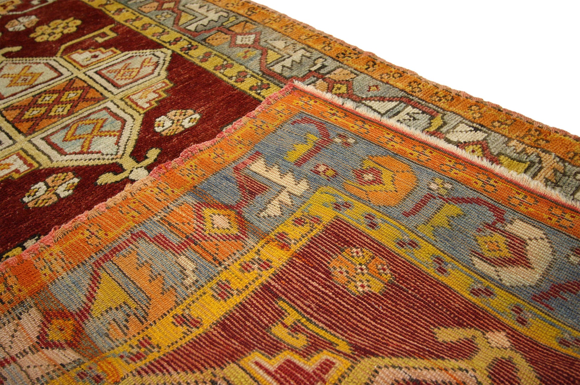 3 x 9 Vintage Turkish Oushak Rug 73673