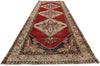 4 x 12 Vintage Red Turkish Oushak Rug 73674
