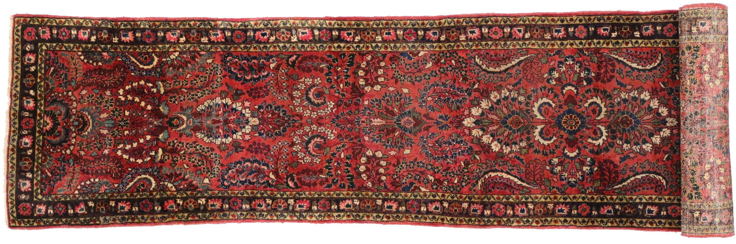 3 x 21 Antique Persian Hamadan Rug 73685