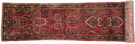 3 x 21 Antique Persian Hamadan Rug 73685