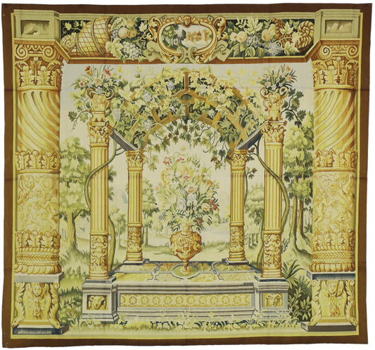 5 x 6 Flemish Reproduction Garden Tapestry 73698