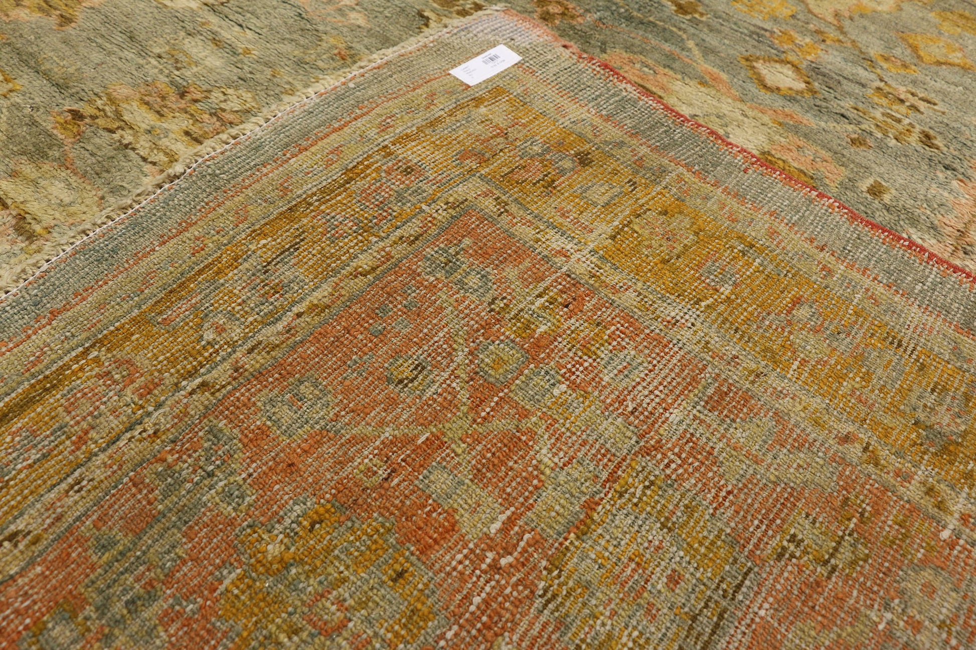 11 x 14 Antique Turkish Oushak Rug 73717