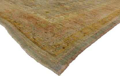 11 x 14 Antique Turkish Oushak Rug 73717