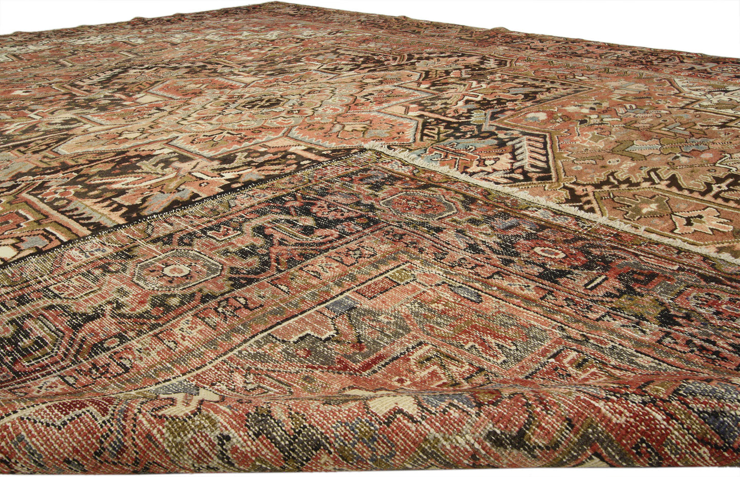 10 x 13 Vintage Persian Heriz Rug 73720