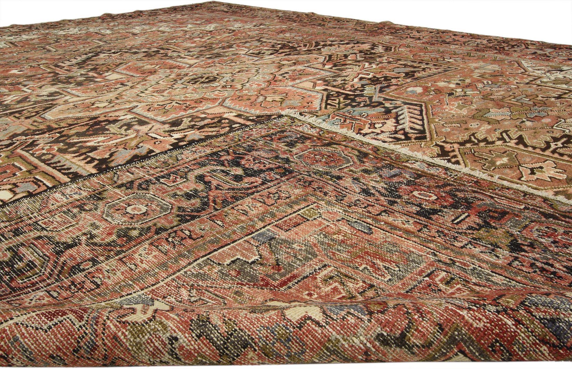 10 x 13 Vintage Persian Heriz Rug 73720