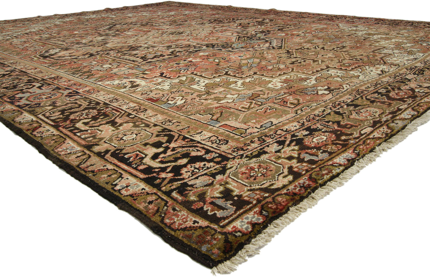 10 x 13 Vintage Persian Heriz Rug 73720