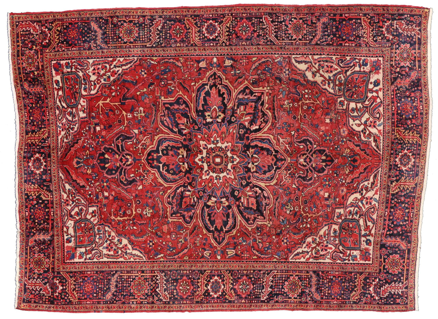 9 x 13 Vintage Heriz Rug 73724