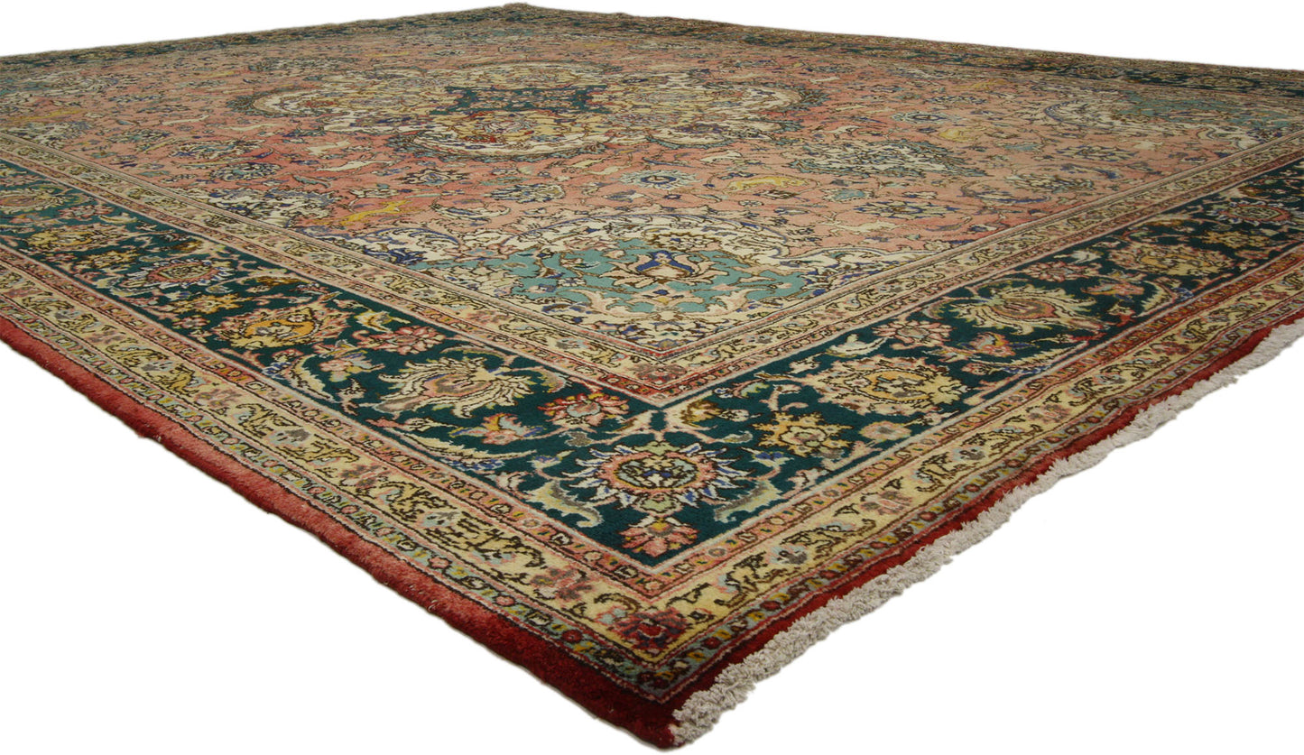 10 x 13 Vintage Tabriz Rug 73734