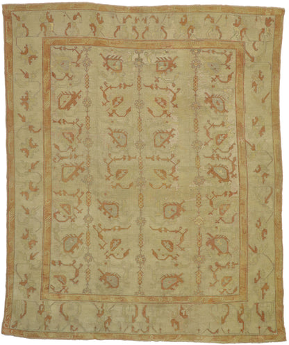 10 x 12 Antique Turkish Oushak Rug 73736