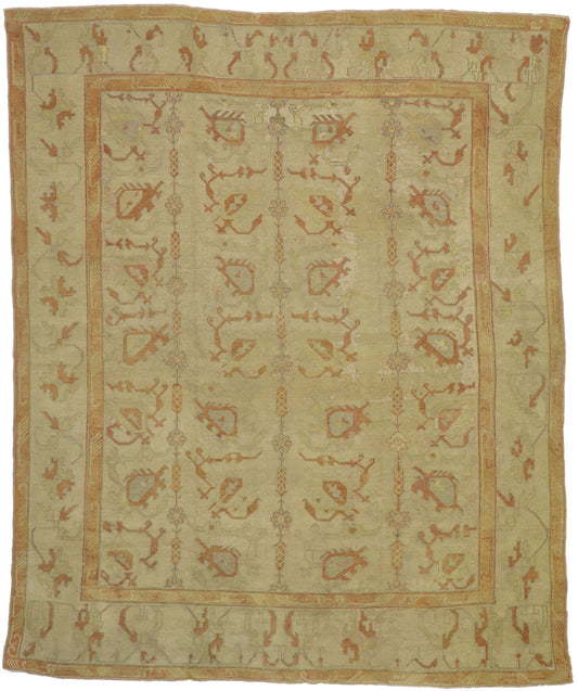 10 x 12 Antique Turkish Oushak Rug 73736
