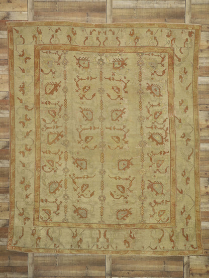 10 x 12 Antique Turkish Oushak Rug 73736