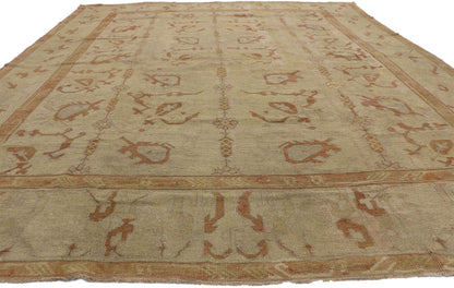 10 x 12 Antique Turkish Oushak Rug 73736