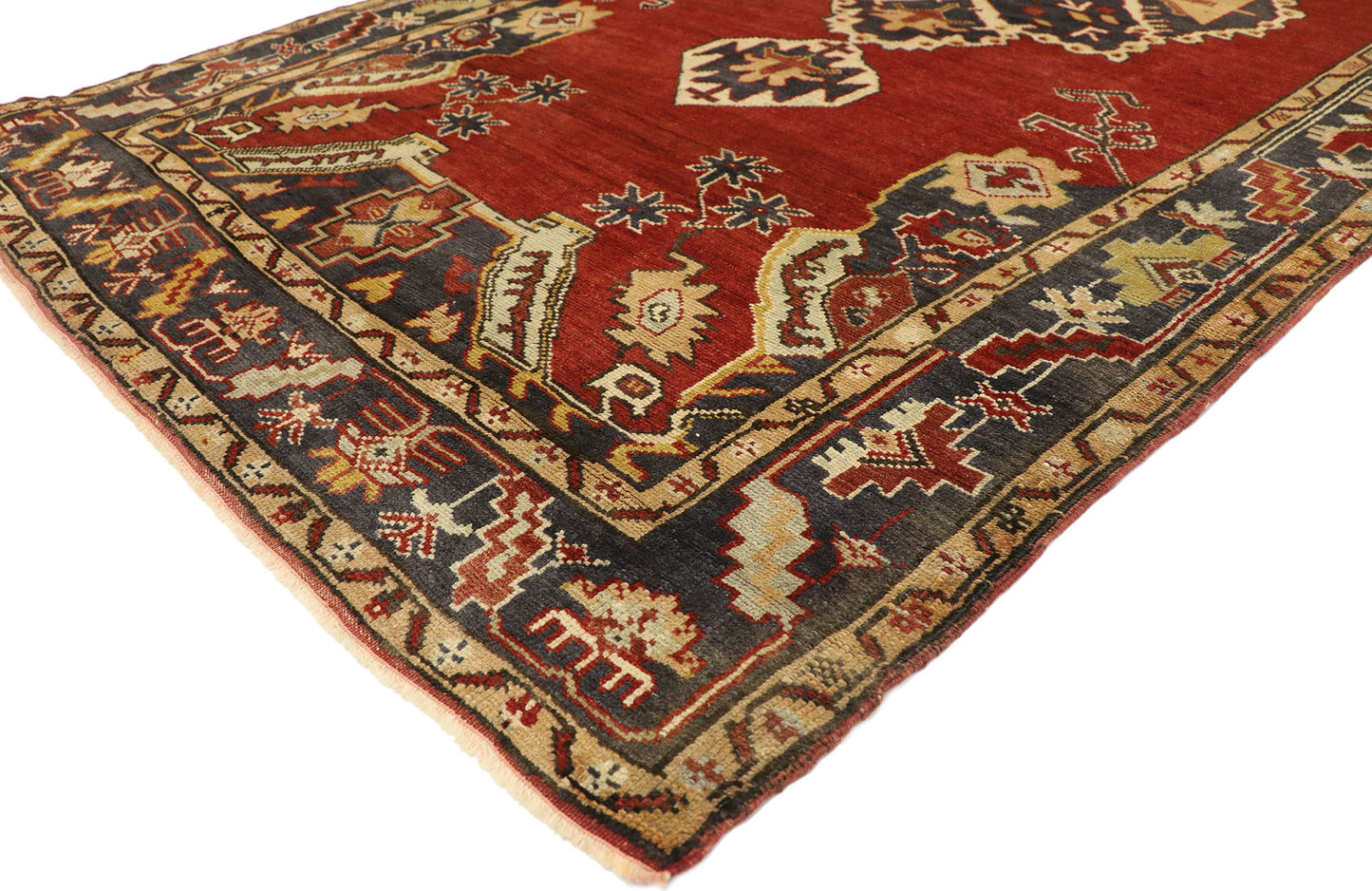 4 x 12 Vintage Turkis Oushak Rug 73738
