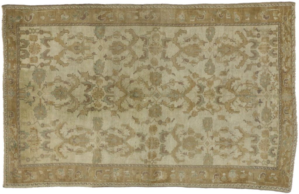 5 x 9 Vintage Turkish Oushak Rug 73744