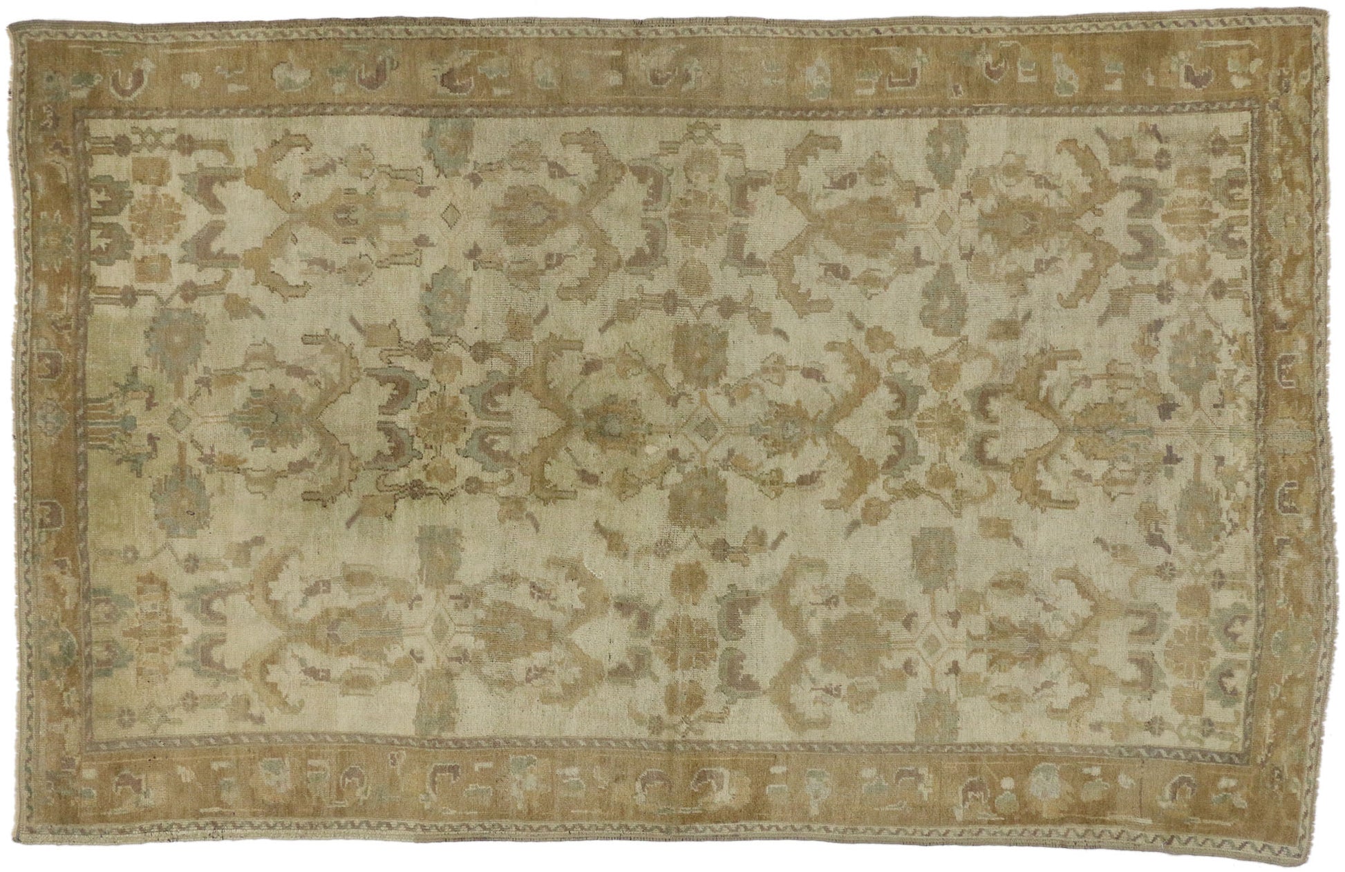 5 x 9 Vintage Turkish Oushak Rug 73744