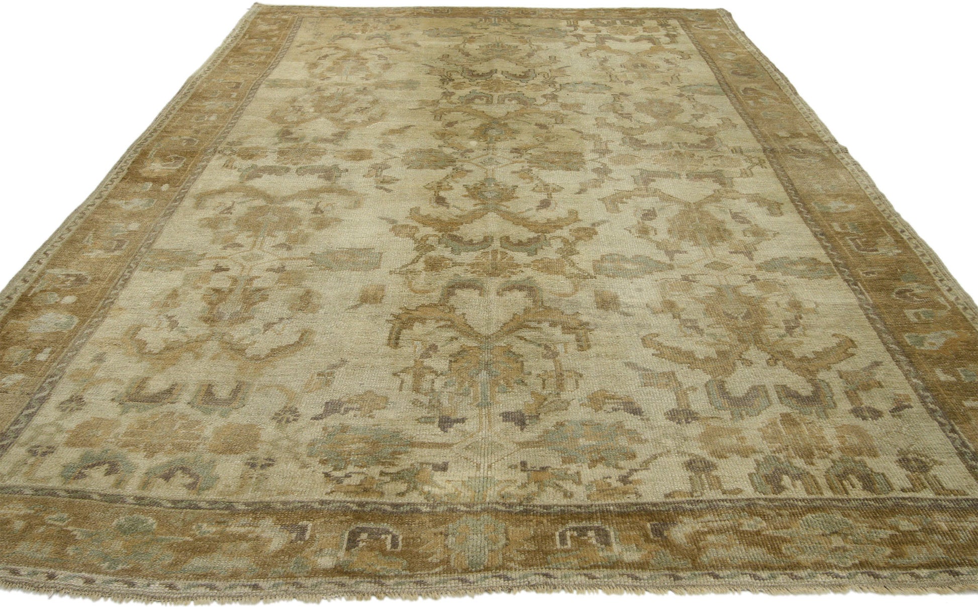 5 x 9 Vintage Turkish Oushak Rug 73744