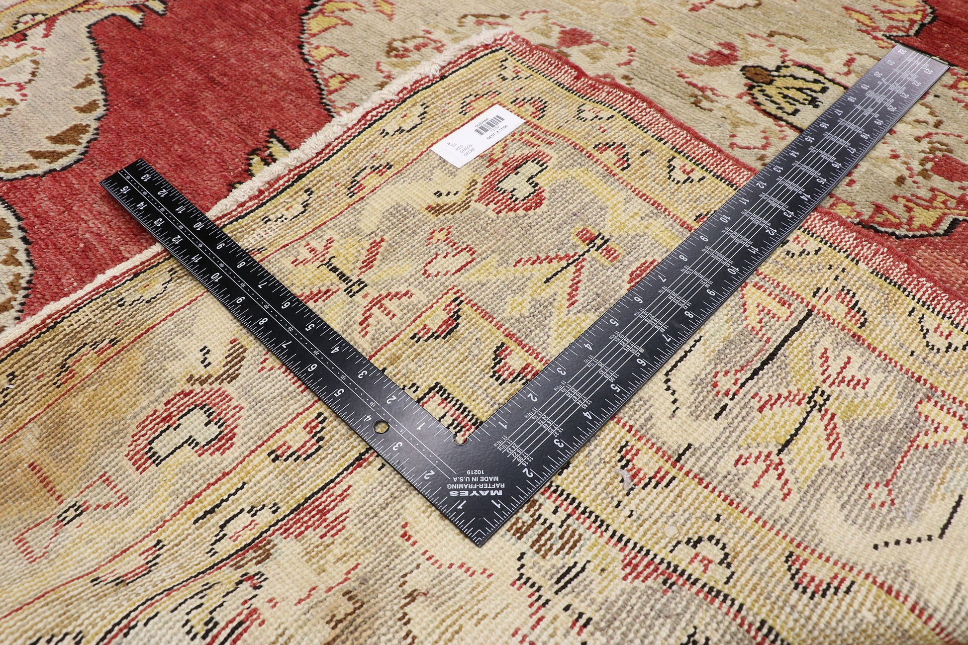 5 x 11 Vintage Turkish Oushak Rug 73752