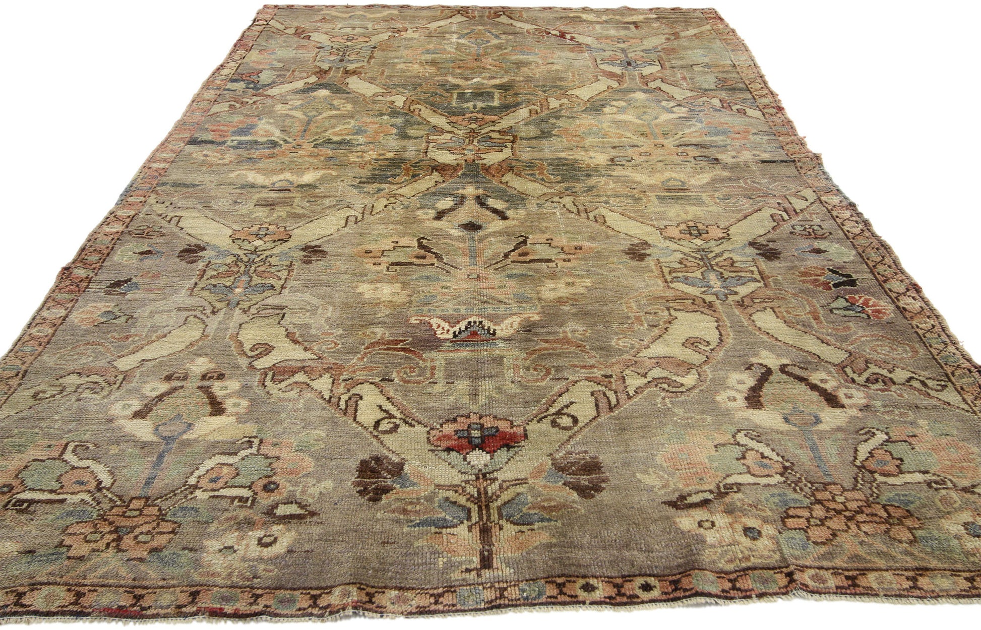 5 x 8 Vintage Oushak Rug 73770
