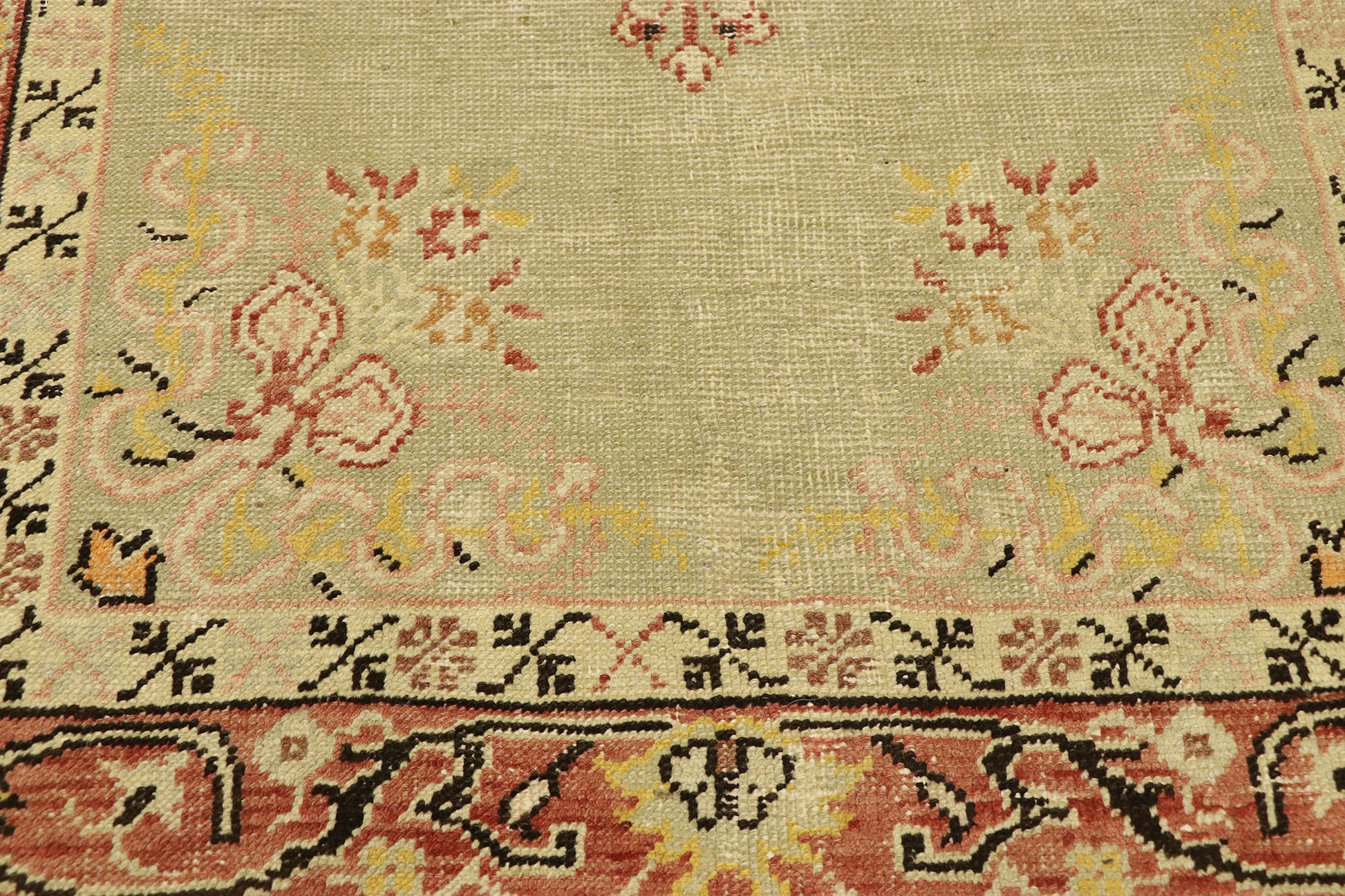 3 x 6 Antique Turkish Oushak Rug 73785