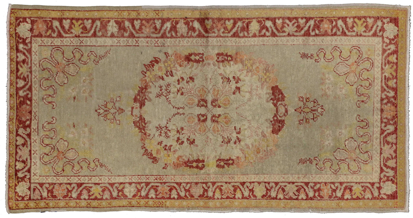 3 x 6 Vintage Oushak Rug 73787