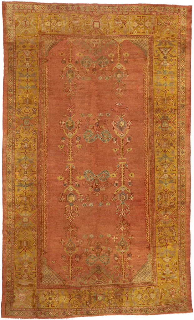 9 x 15 Antique Turkish Oushak Rug 73790
