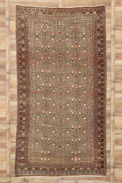 7 x 13 Antique Khotan Pomegranate Rug 73805