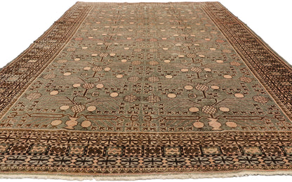 7 x 13 Antique Khotan Pomegranate Rug 73805