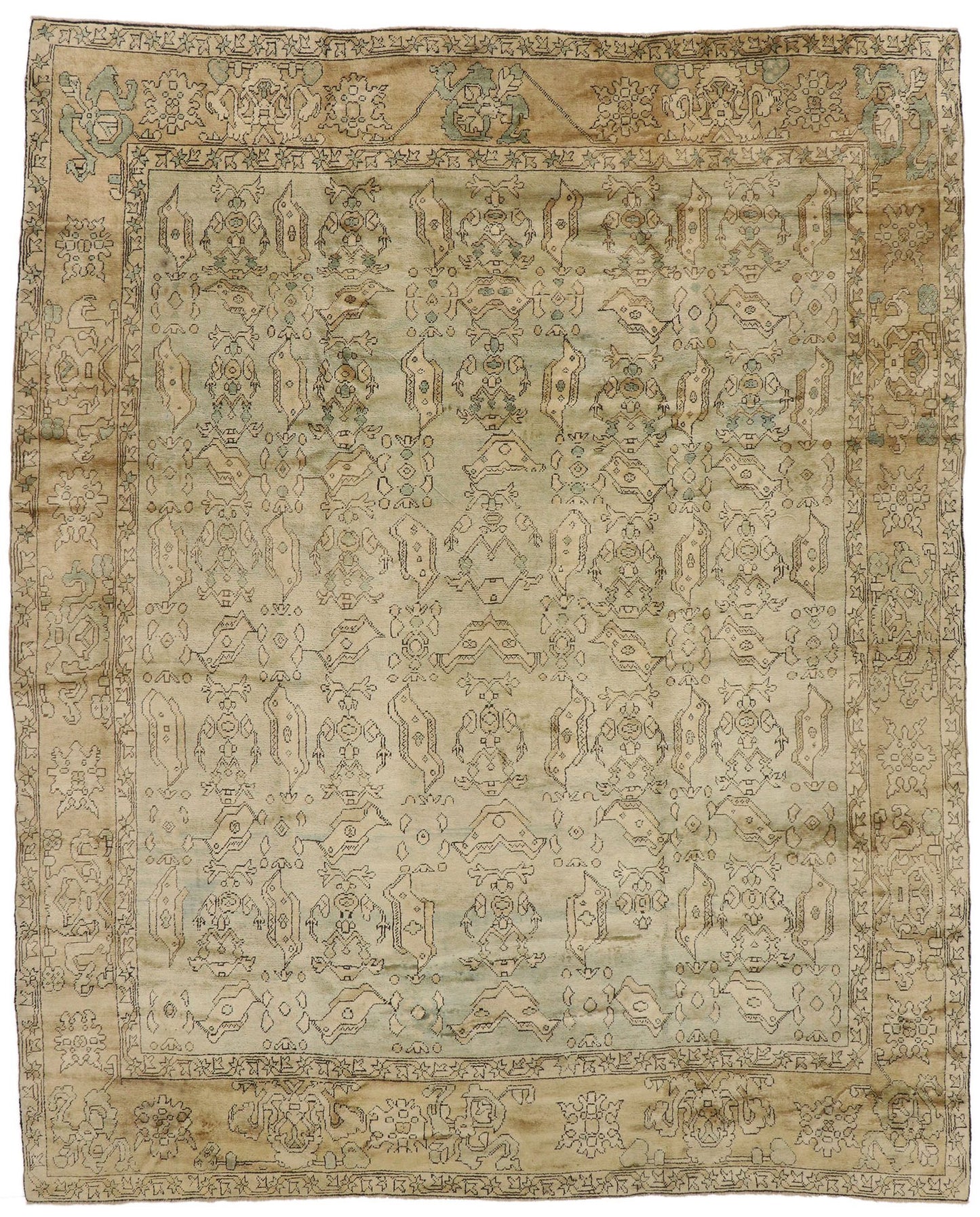 10 x 12 Vintage Oushak Rug 73823