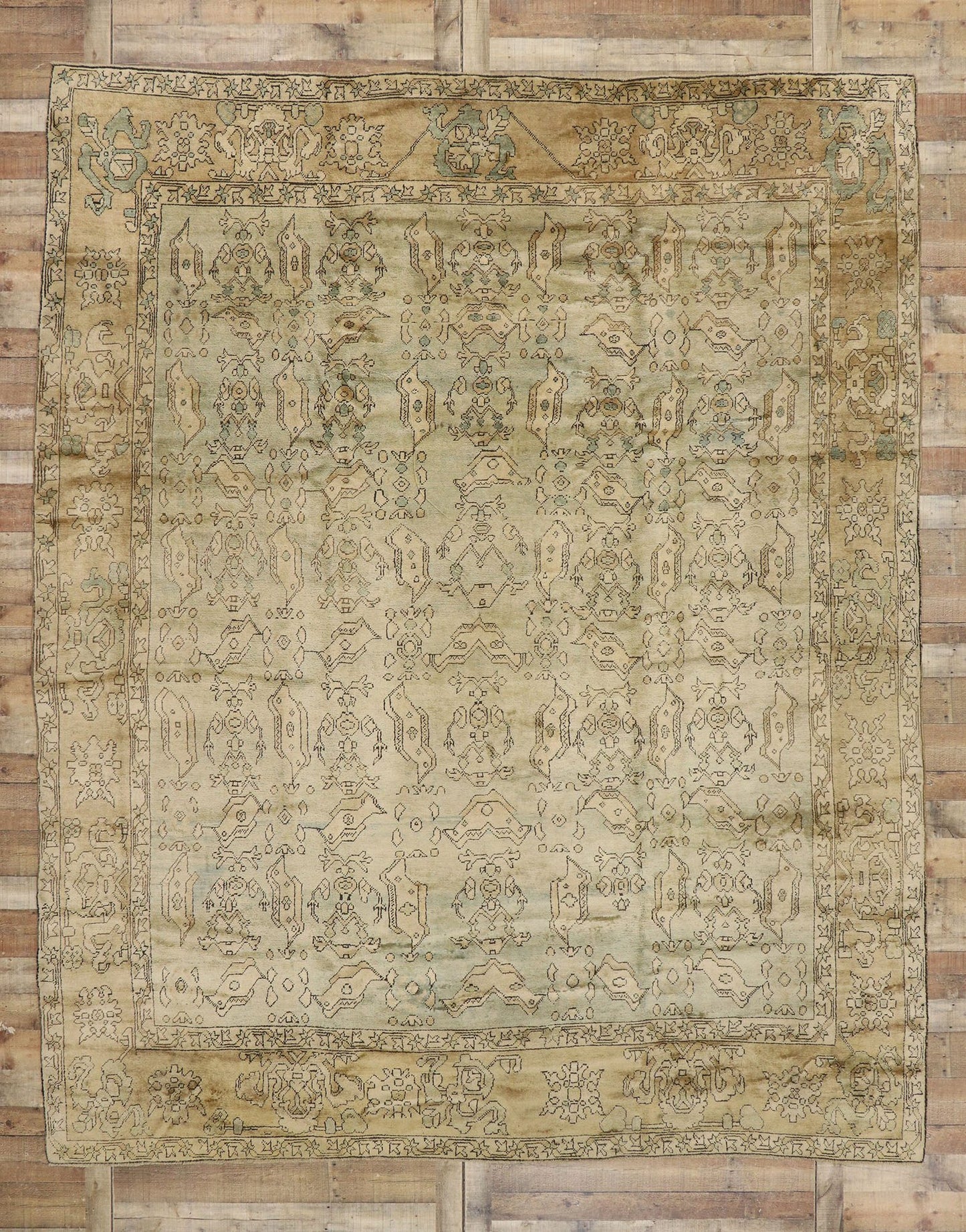 10 x 12 Vintage Oushak Rug 73823