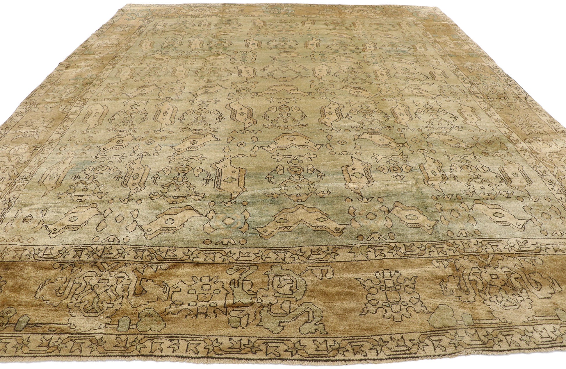 10 x 12 Vintage Oushak Rug 73823