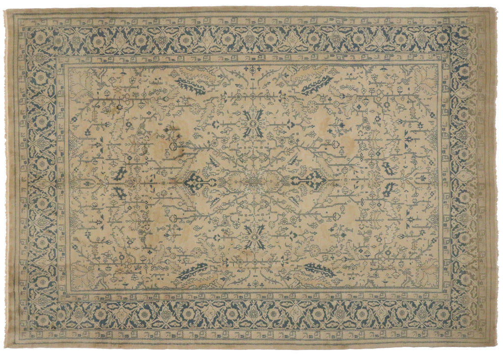 10 x 14 Vintage Indian Rug 73824