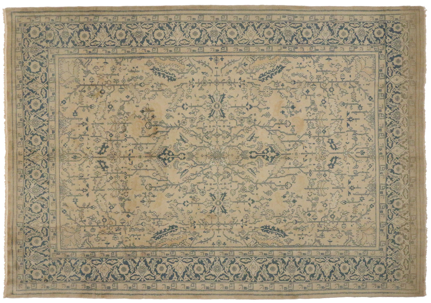 10 x 14 Vintage Indian Rug 73824