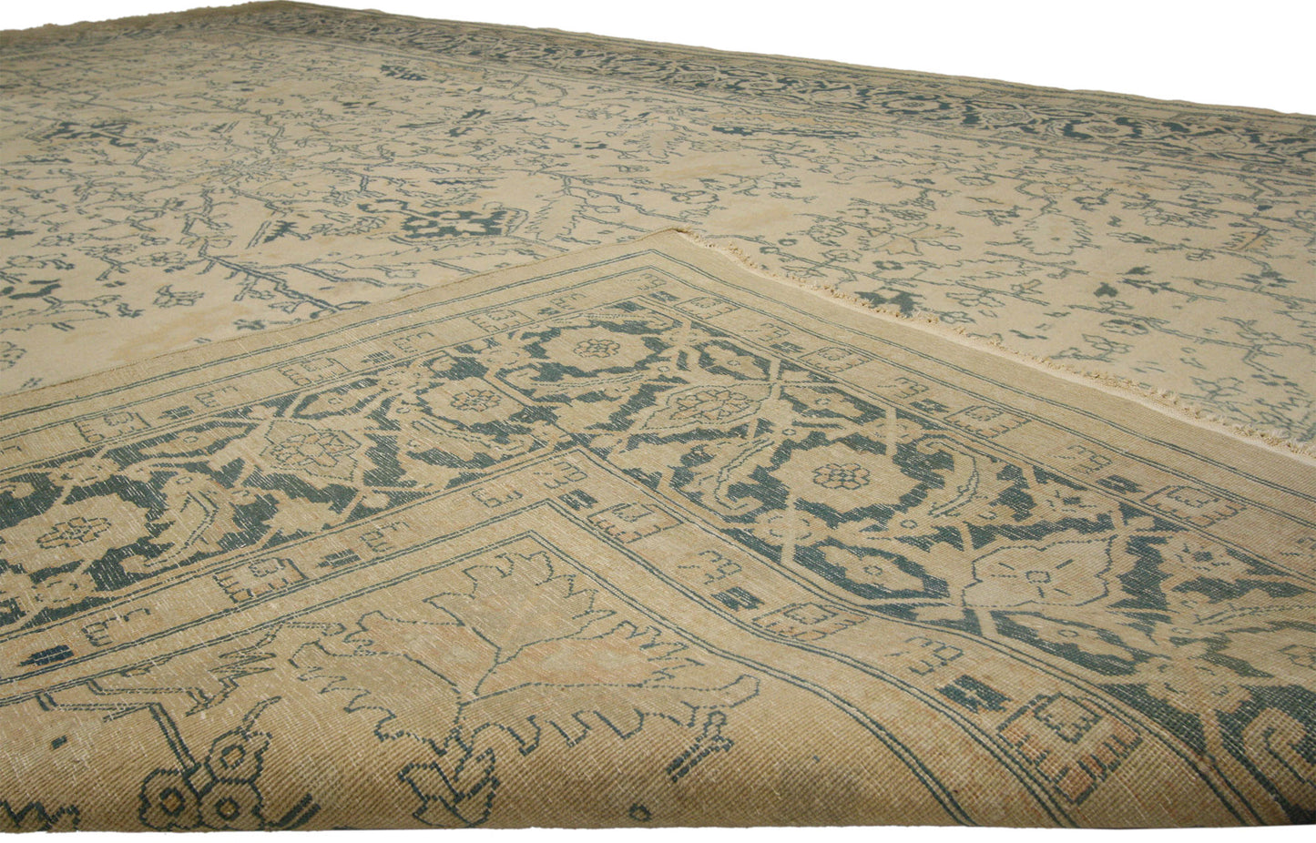 10 x 14 Vintage Indian Rug 73824